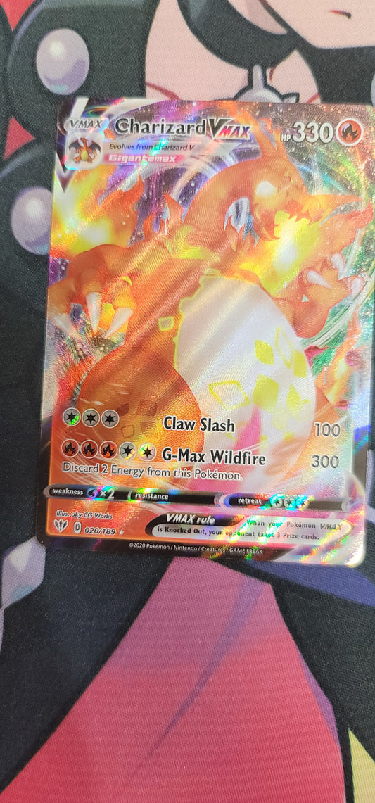 #020/189 Charizard VMAX SWSH03: Darkness Ablaze Ultra Rare tcg
