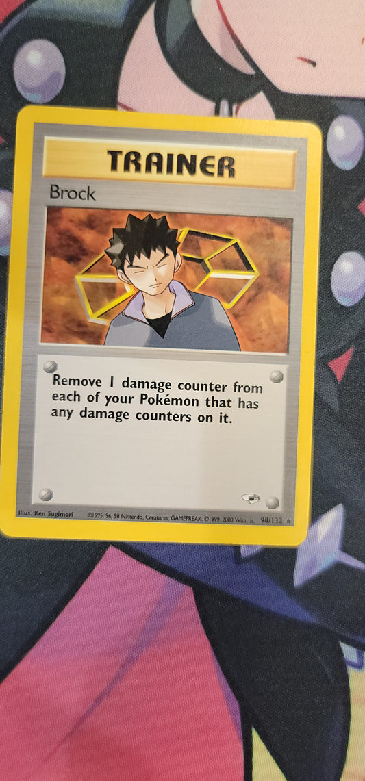 #098/132 Brock (98) Gym Heroes Rare tcg
