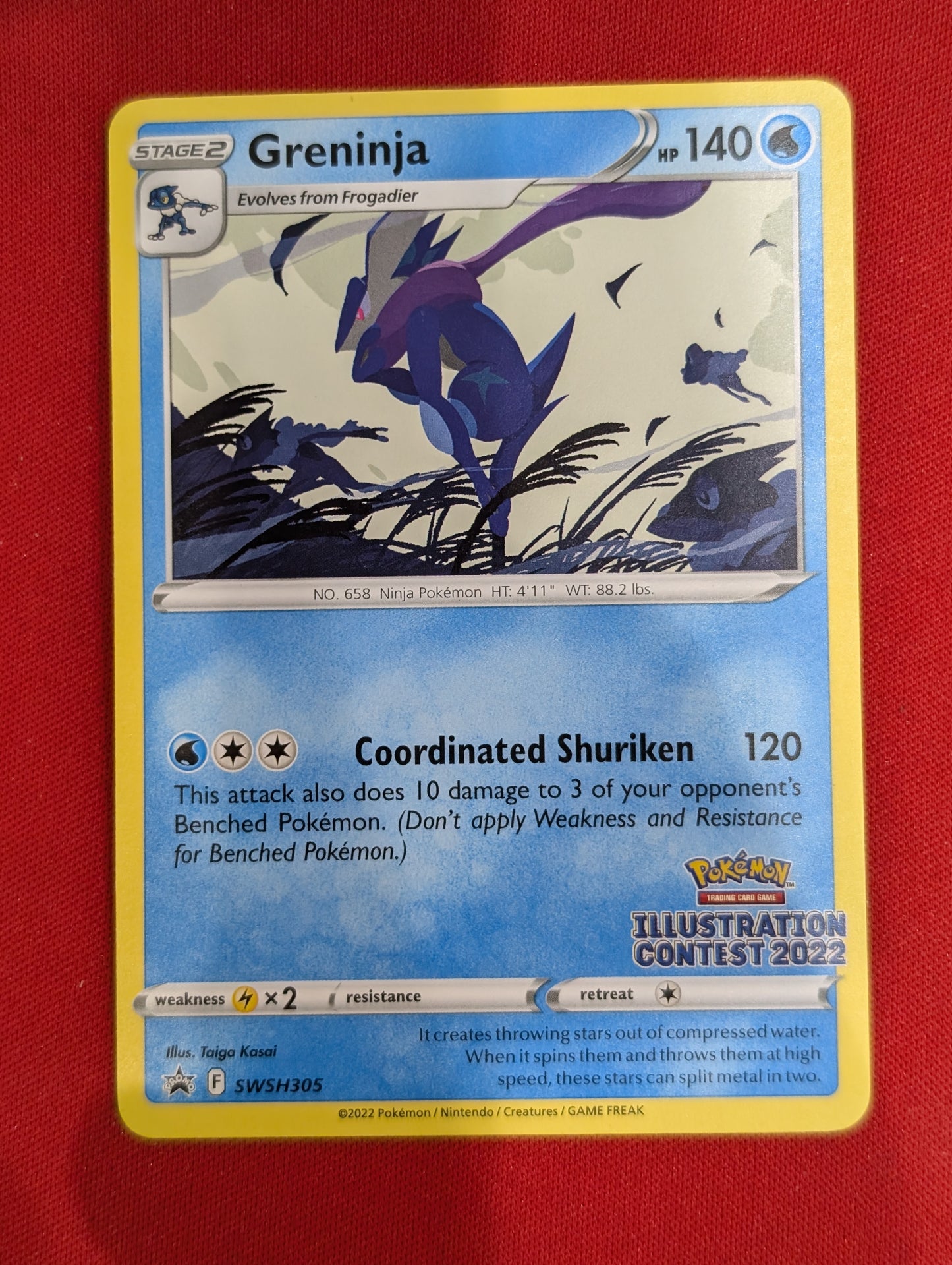 #SWSH305 Greninja (Illustration Contest 2022) SWSH: Sword & Shield Promo Cards