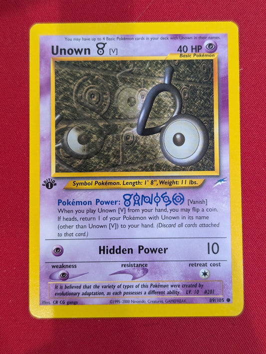 #089/105 Unown [V] Neo Destiny