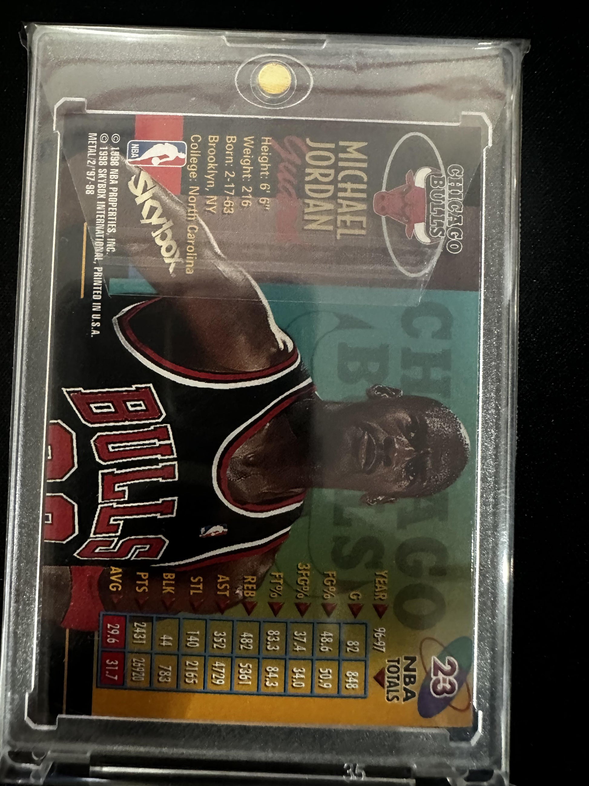 #23 Michael Jordan 1997-98 Metal Universe Championship Chicago Bulls sports