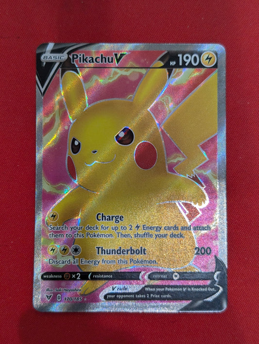 #170/185 Pikachu V (Full Art) SWSH04: Vivid Voltage