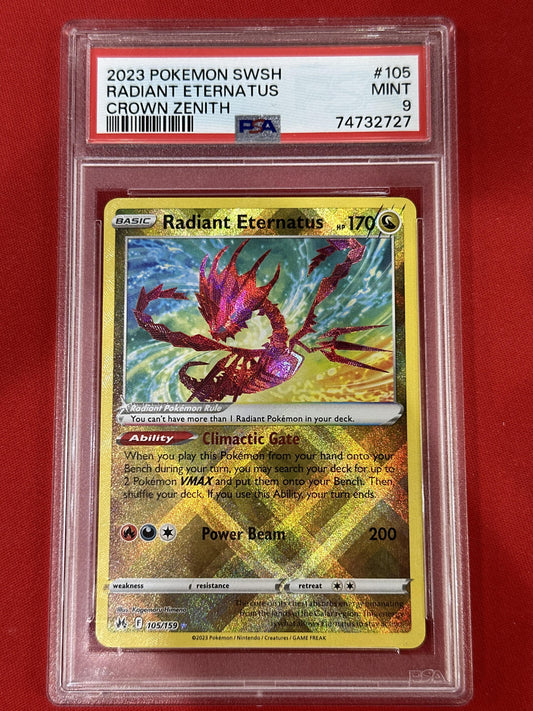#105/159 Radiant Eternatus Crown Zenith MT 9 PSA