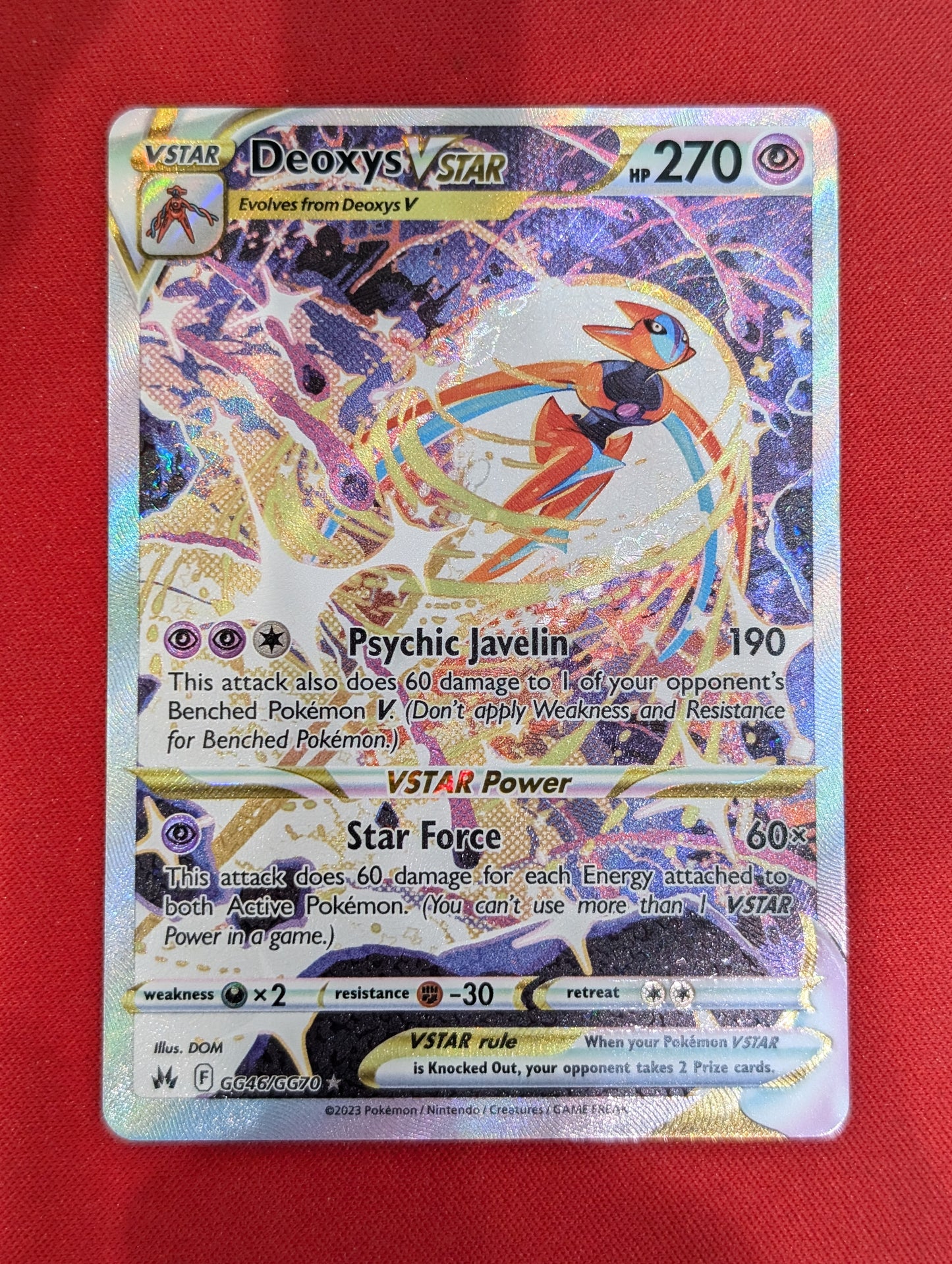 #GG46/GG70 Deoxys VSTAR Crown Zenith: Galarian Gallery