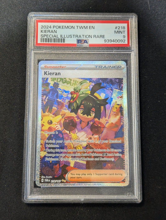 #218/167 Kieran SV06: Twilight Masquerade MT PSA 9