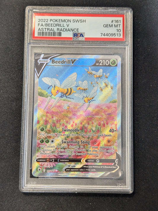 #161/189 Beedrill V (Alternate Full Art) SWSH10: Astral Radiance GEM-MT PSA