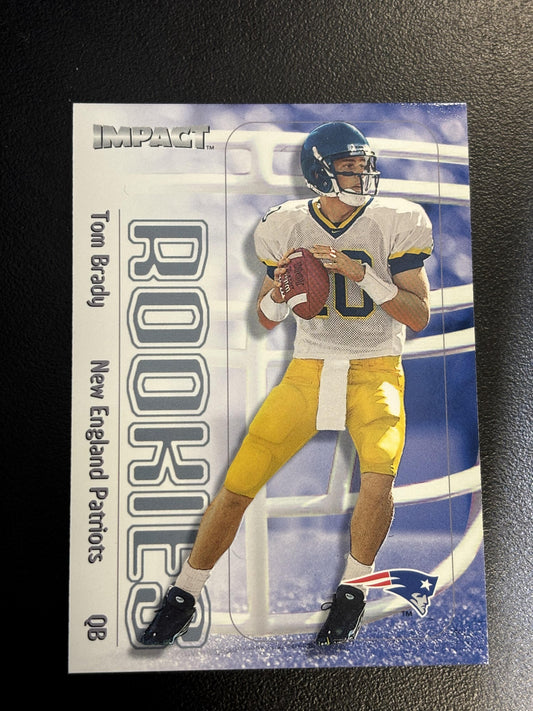 #27 Tom Brady 2000 Impact RC Rookie New England Patriots sports
