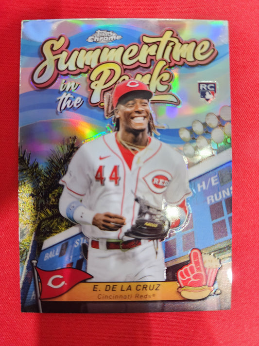 #SITP-4 Elly De La Cruz 2024 Topps Chrome sports Summertime in the Park