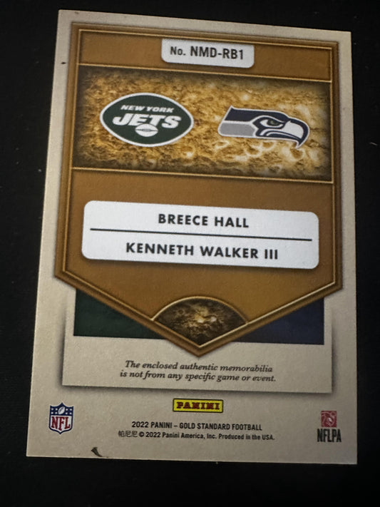 #NMD-RB1 Breece Hall / Kenneth Walker III 2022 Panini Gold Standard /149 Duals