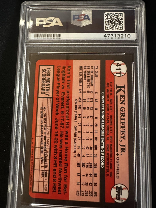 #41T Ken Griffey Jr. 1989 Topps Traded 8 NM-MT sports