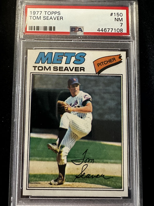 #150 Tom Seaver 1977 Topps 7 NM sports
