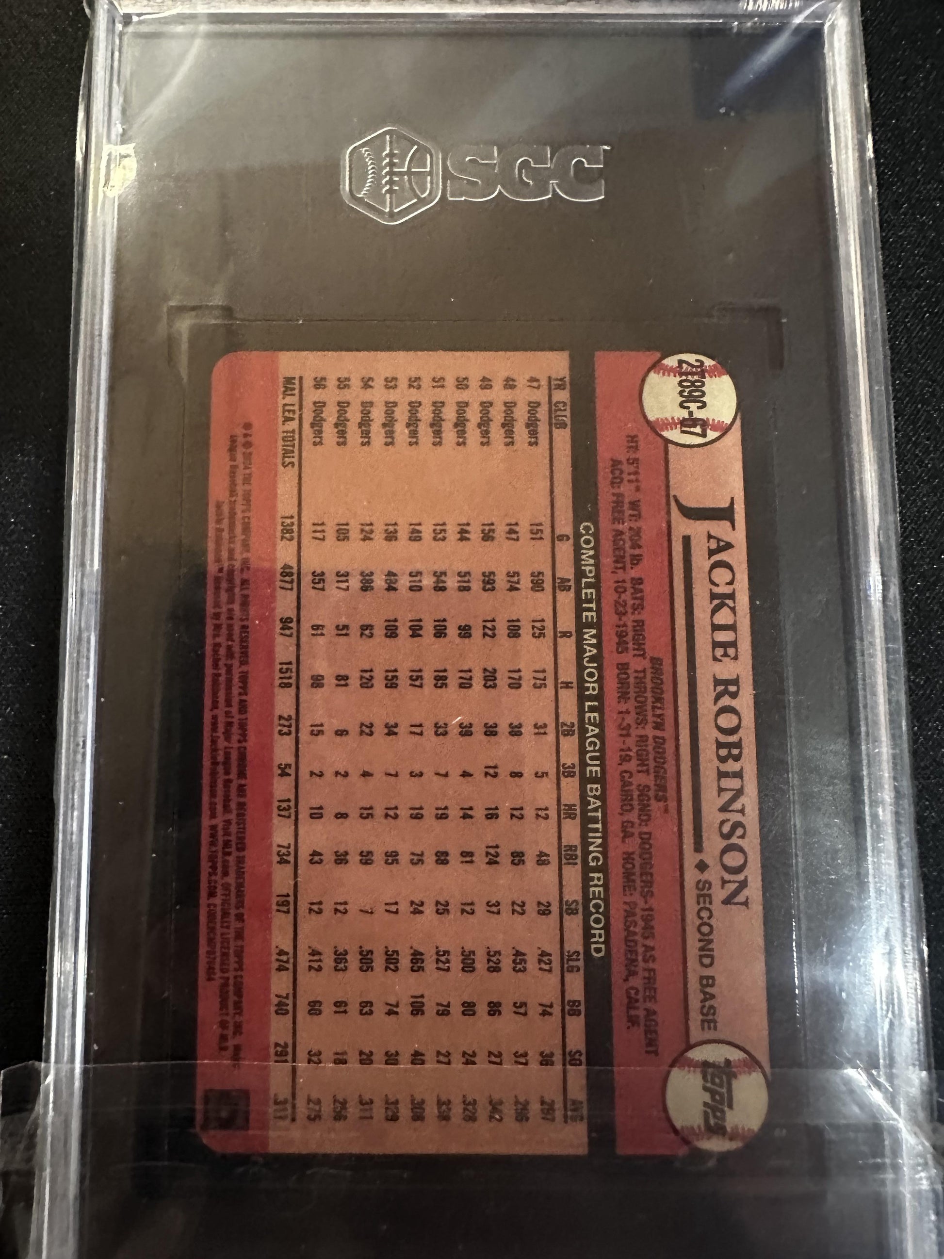#2T89C-67 Jackie Robinson 2024 Topps 10 1989 Topps Baseball 35th Anniversary