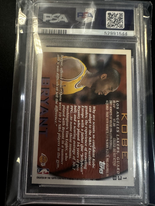 #138 Kobe Bryant 1996 Topps 8 NM-MT sports