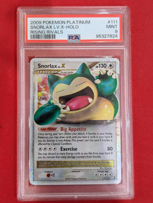 #111/111 Snorlax Lv.X Rising Rivals MT PSA