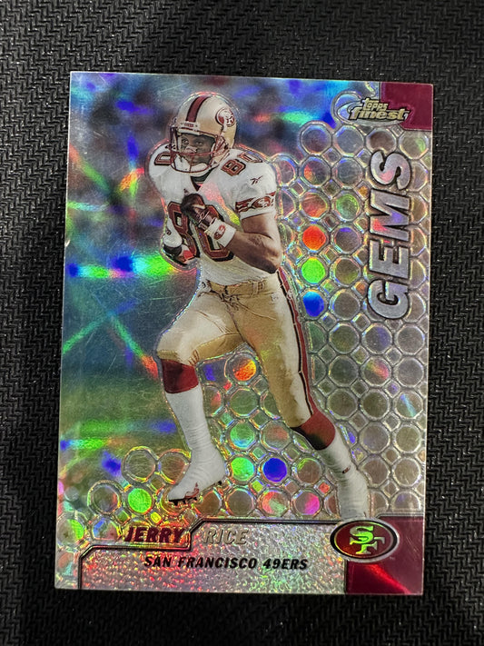 #132 Jerry Rice 1999 Finest San Francisco 49ers sports Refractors