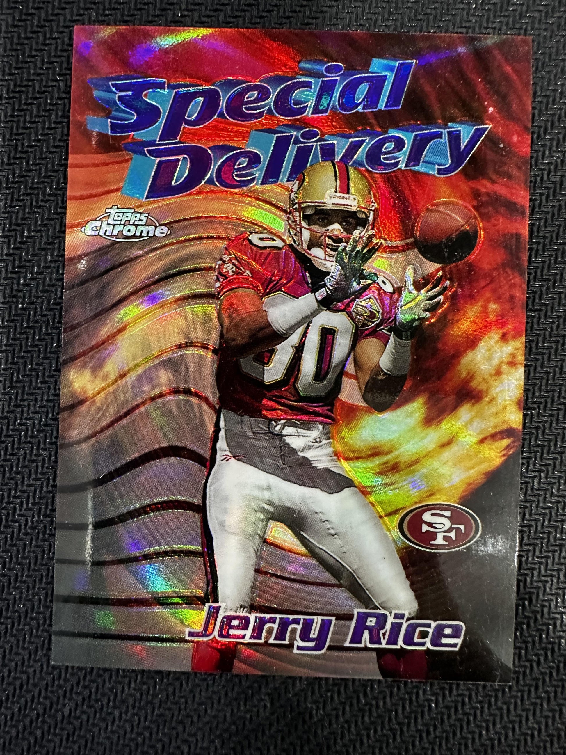 #21 Jerry Rice 1997 Topps Chrome San Francisco 49ers Season's Best Refractors