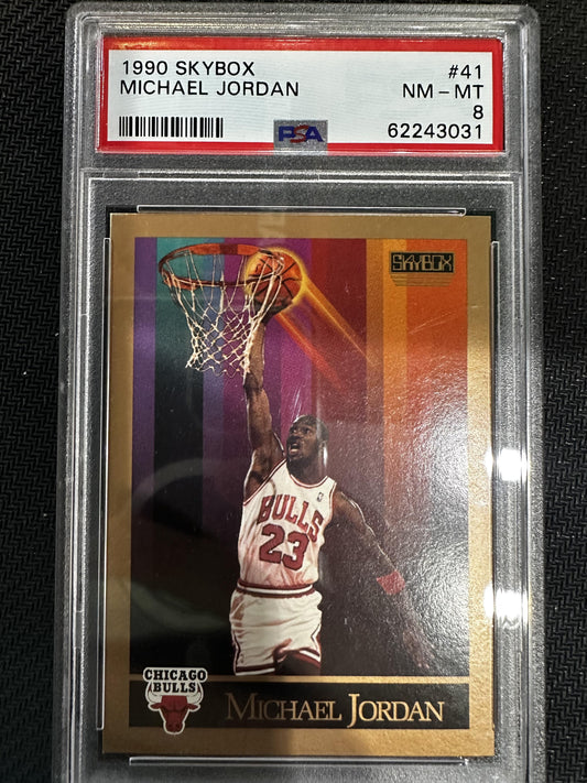 #41 Michael Jordan 1990 Skybox 8 Atlanta Braves NM-MT sports