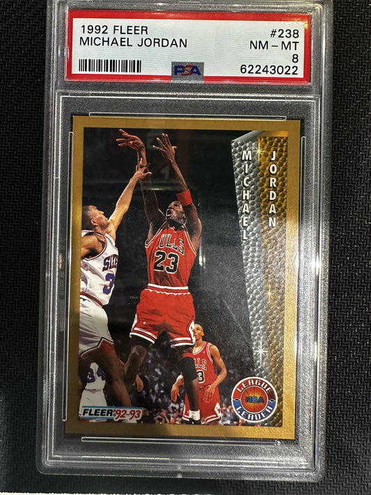 #238 Michael Jordan 1992 Fleer 8 NM-MT sports