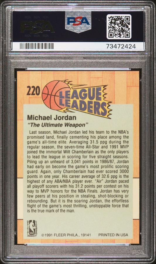 #220 Michael Jordan 1991 Fleer 9 MT sports