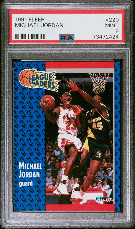 #220 Michael Jordan 1991 Fleer 9 MT sports
