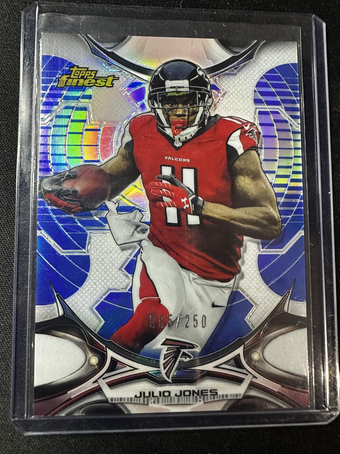 #111 Julio Jones 2015 Finest SN #/250 Atlanta Falcons sports Blue Refractor