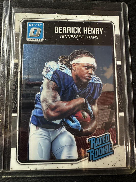 #165 Derrick Henry 2016 Donruss Optic RC Rookie Tennessee Titans sports