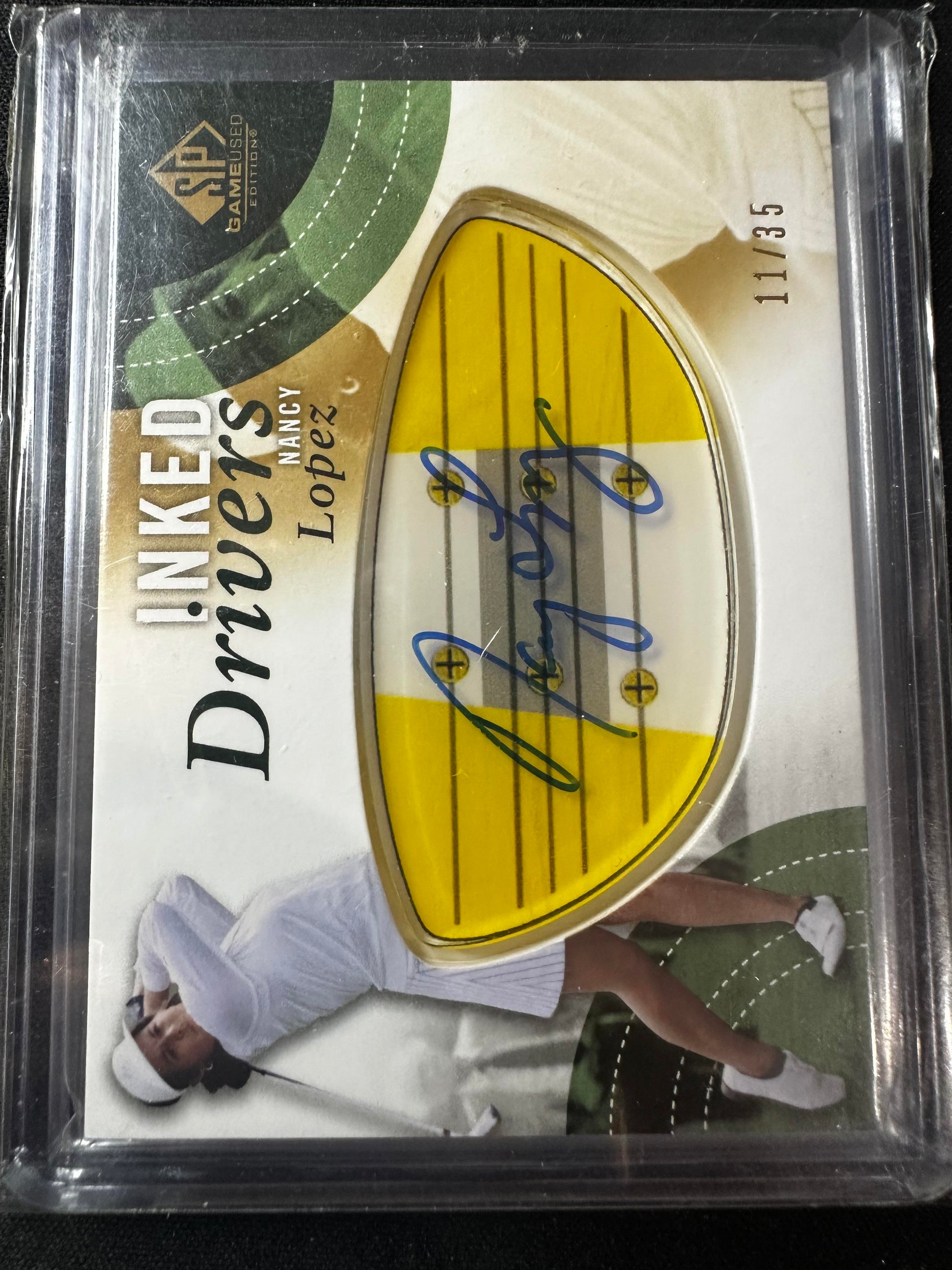 ID-NL Nancy Lopez 2013 SP Game Used Nancy Lopez Inked Drivers 11/35