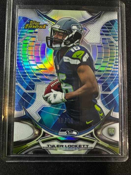 #7 Tyler Lockett 2015 Finest SN,RC /60 Seattle Seahawks Diamond Refractor