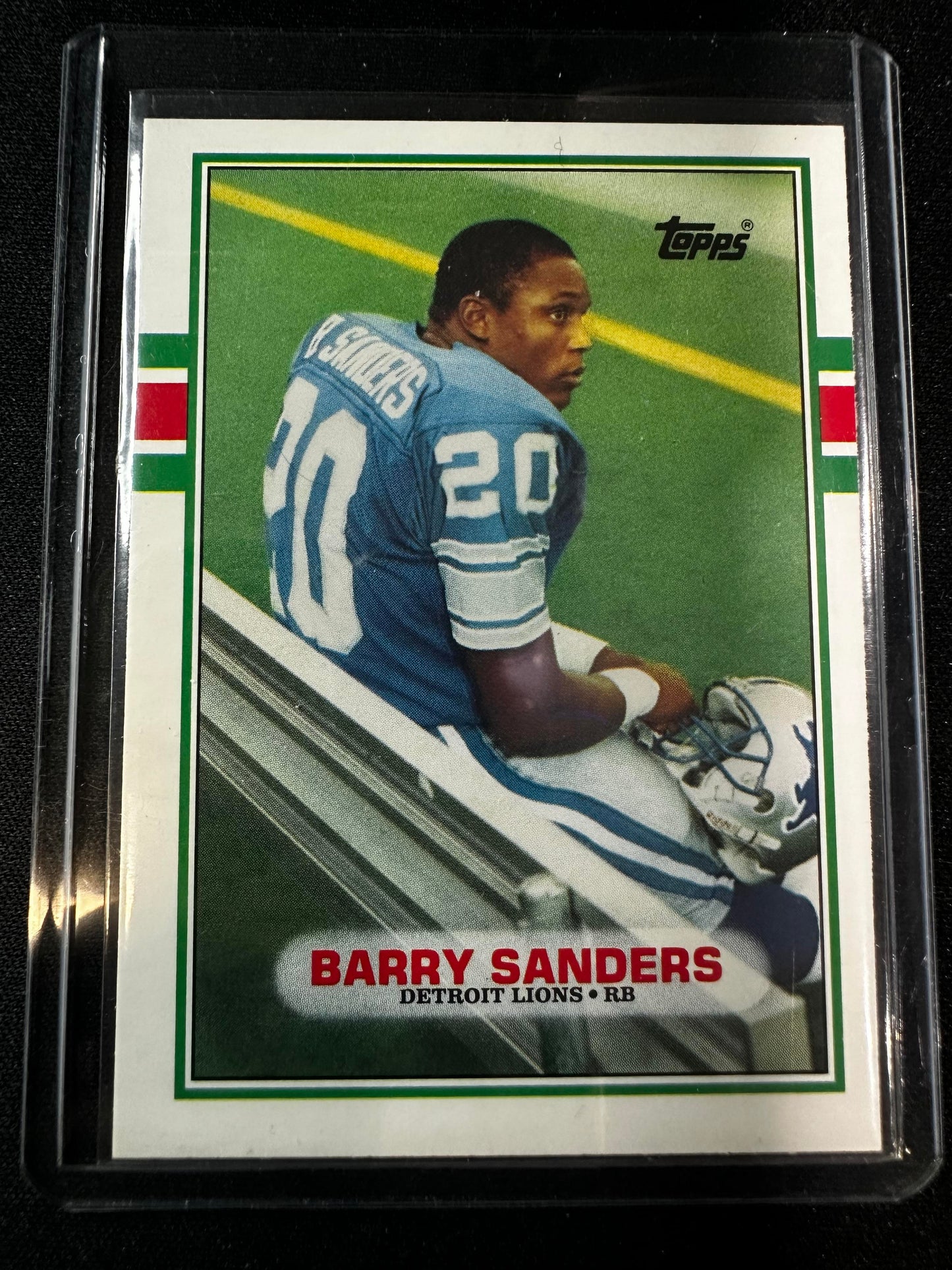 #83T Barry Sanders 1989 Topps Traded RC Rookie Detroit Lions sports