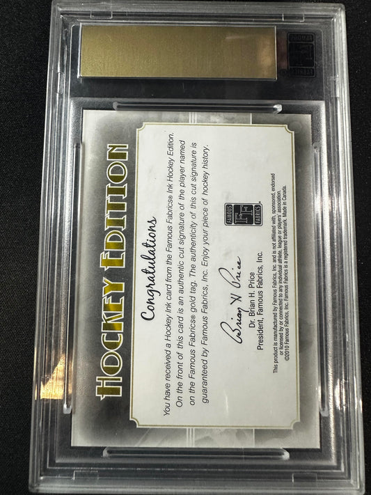Dennis Hull 2010 Famous Fabrics Hockey Edition Hockey Ink 1/1