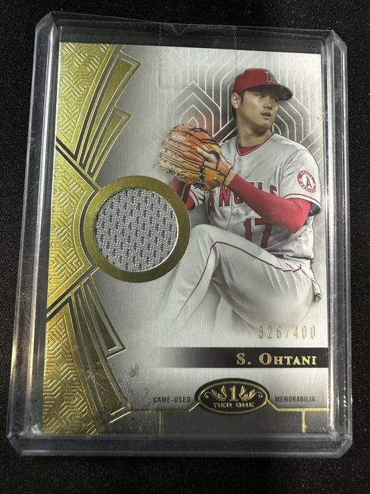 #T1R-SO2 Shohei Ohtani 2023 Topps Tier One - Tier One Relics Los Angeles Angels