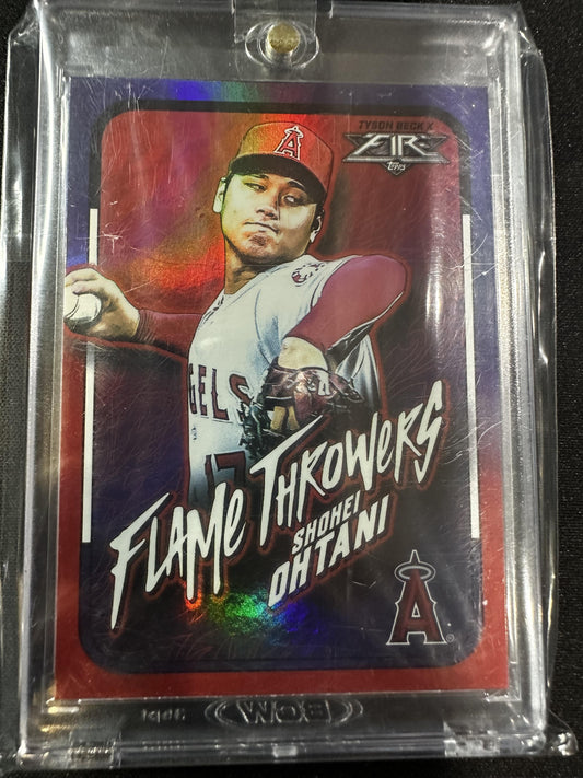 #FT-8 Shohei Ohtani 2022 Topps Fire Los Angeles Angels sports Flame Throwers