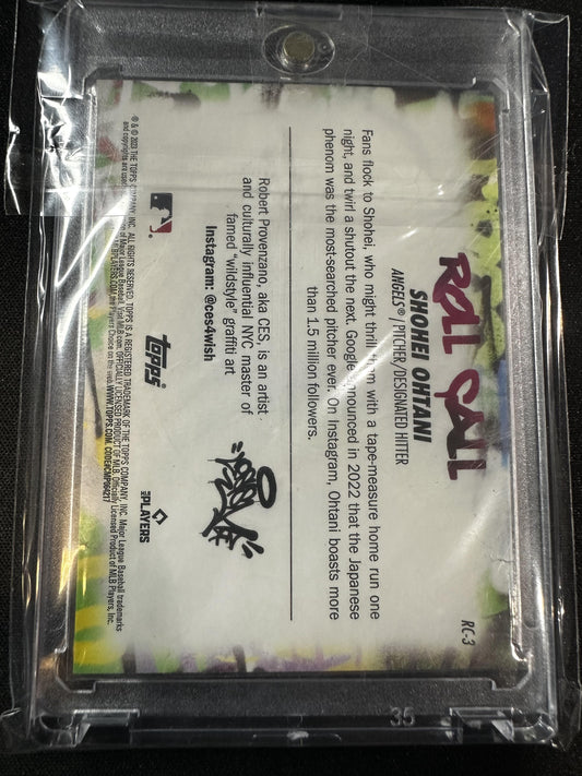 #RC-3 Shohei Ohtani 2023 Topps Big League Angels Roll Call Wildstyle Edition