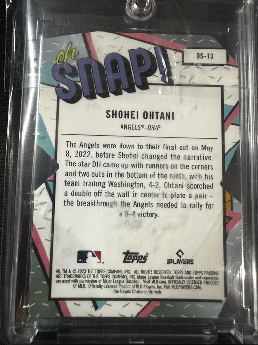 #OS-13 Shohei Ohtani 2023 Topps Pristine Los Angeles Angels sports Oh, Snap!
