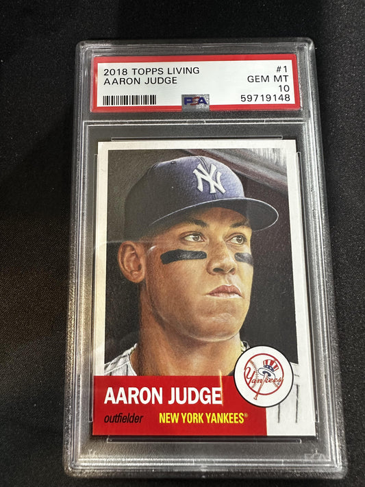 #1 Aaron Judge 2018 Topps Living New York Yankees sports