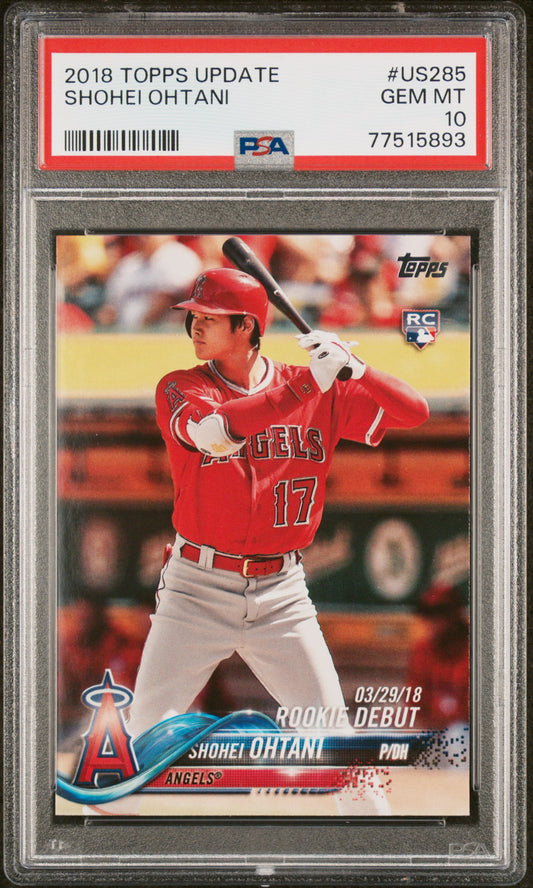 #US285 Shohei Ohtani 2018 Topps Update 10 Los Angeles Angels