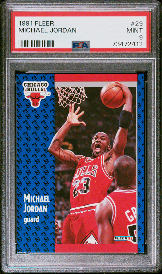 #29 Michael Jordan 1991 Fleer 9 MT sports