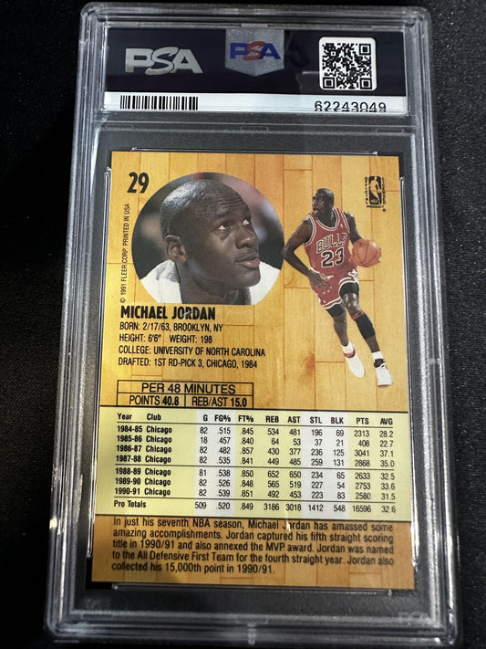 #29 Michael Jordan 1991-92 Fleer Chicago Bulls sports