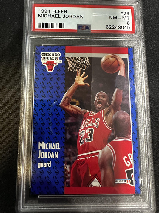 #29 Michael Jordan 1991-92 Fleer Chicago Bulls sports