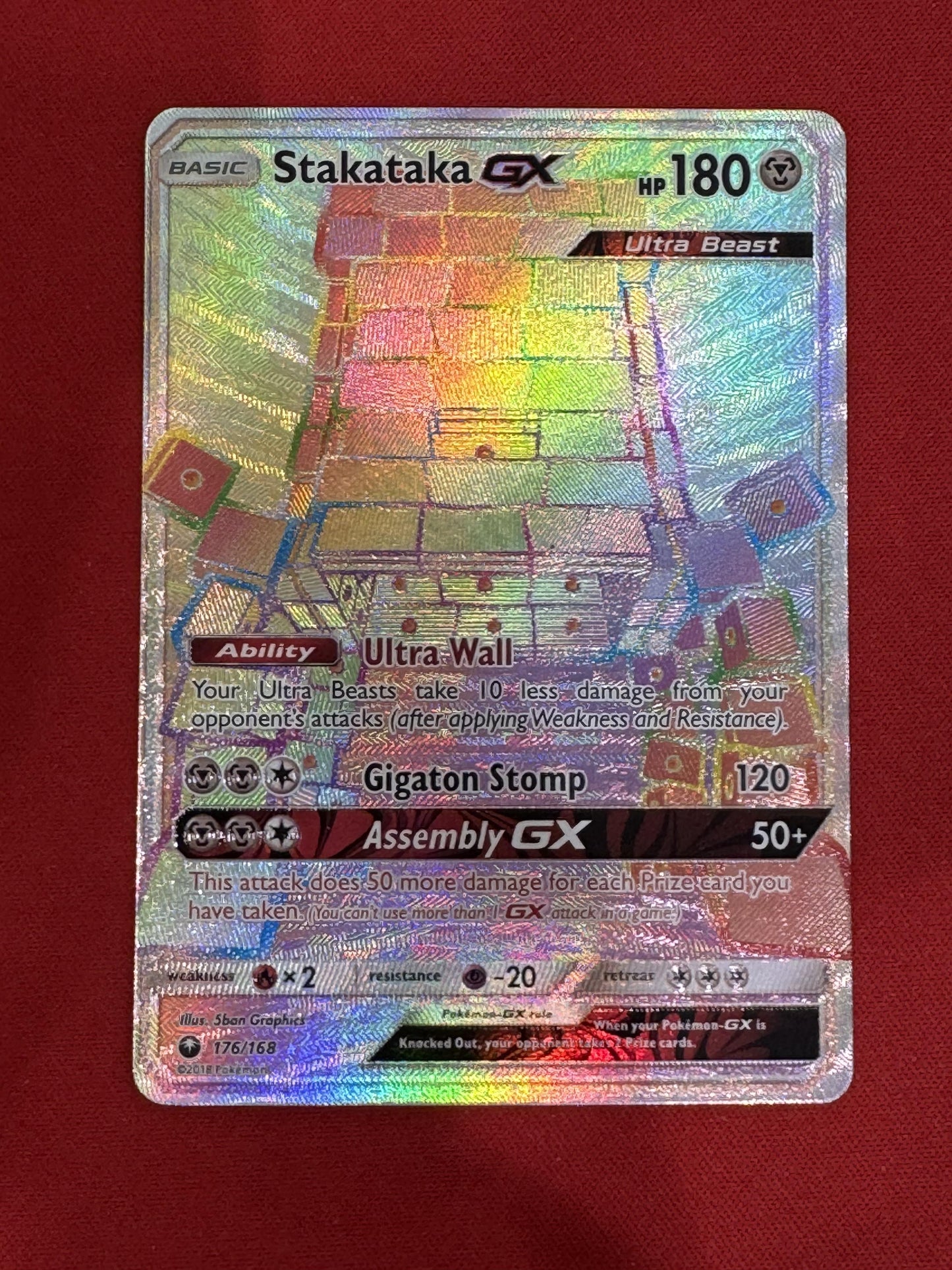 #176/168 Stakataka GX (Secret) SM - Celestial Storm