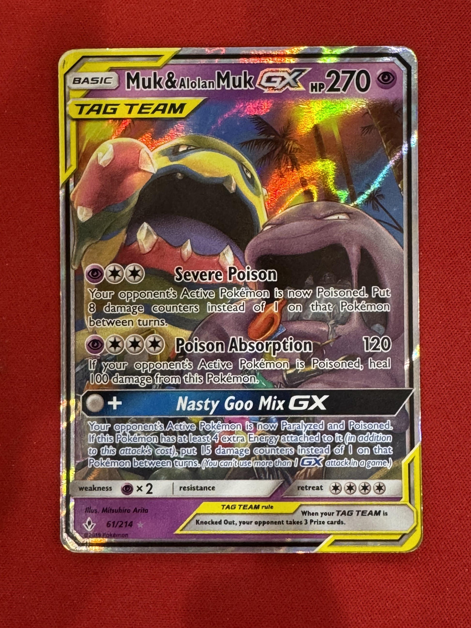 #61/214 Muk & Alolan Muk GX SM - Unbroken Bonds