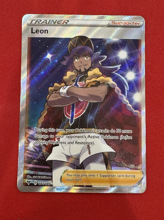 #182/185 Leon (Full Art) SWSH04: Vivid Voltage