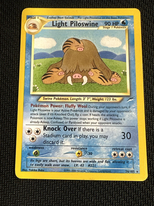 #026/105 Light Piloswine Neo Destiny