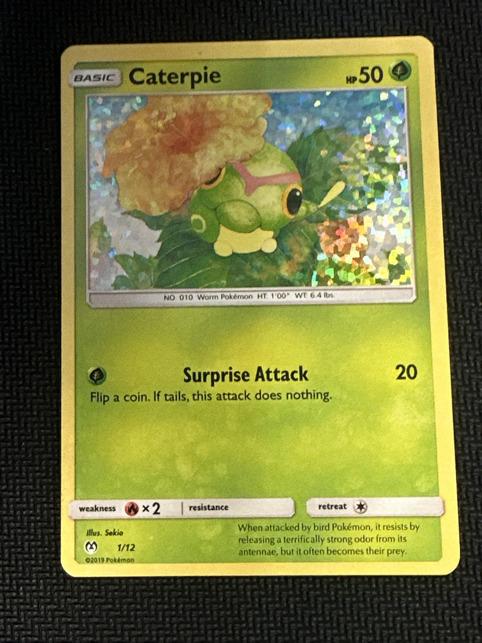 #001/012 Caterpie - 1/12 McDonald's Promos 2019