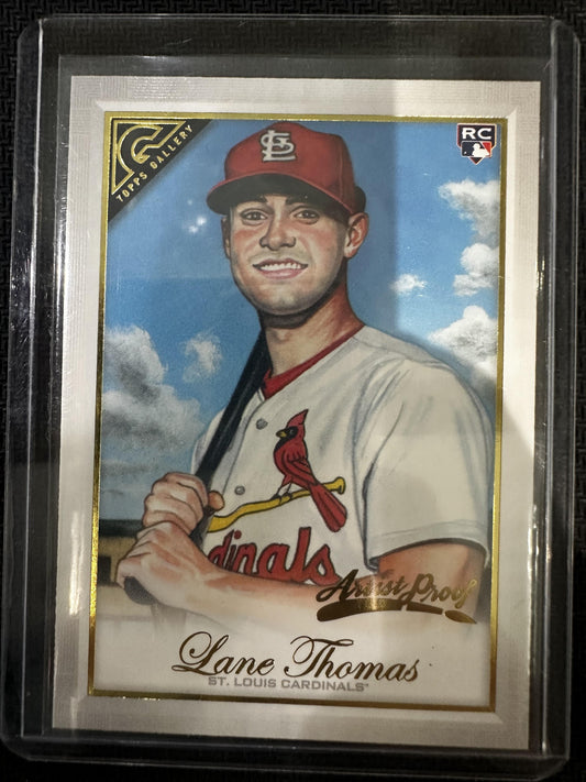 #70 Lane Thomas 2019 Topps Gallery RC Rookie St. Louis Cardinals sports