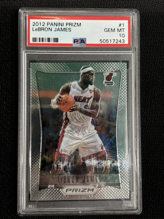 #1 Lebron James 2012 Panini Prizm 10 Winnipeg Jets GEM-MT sports