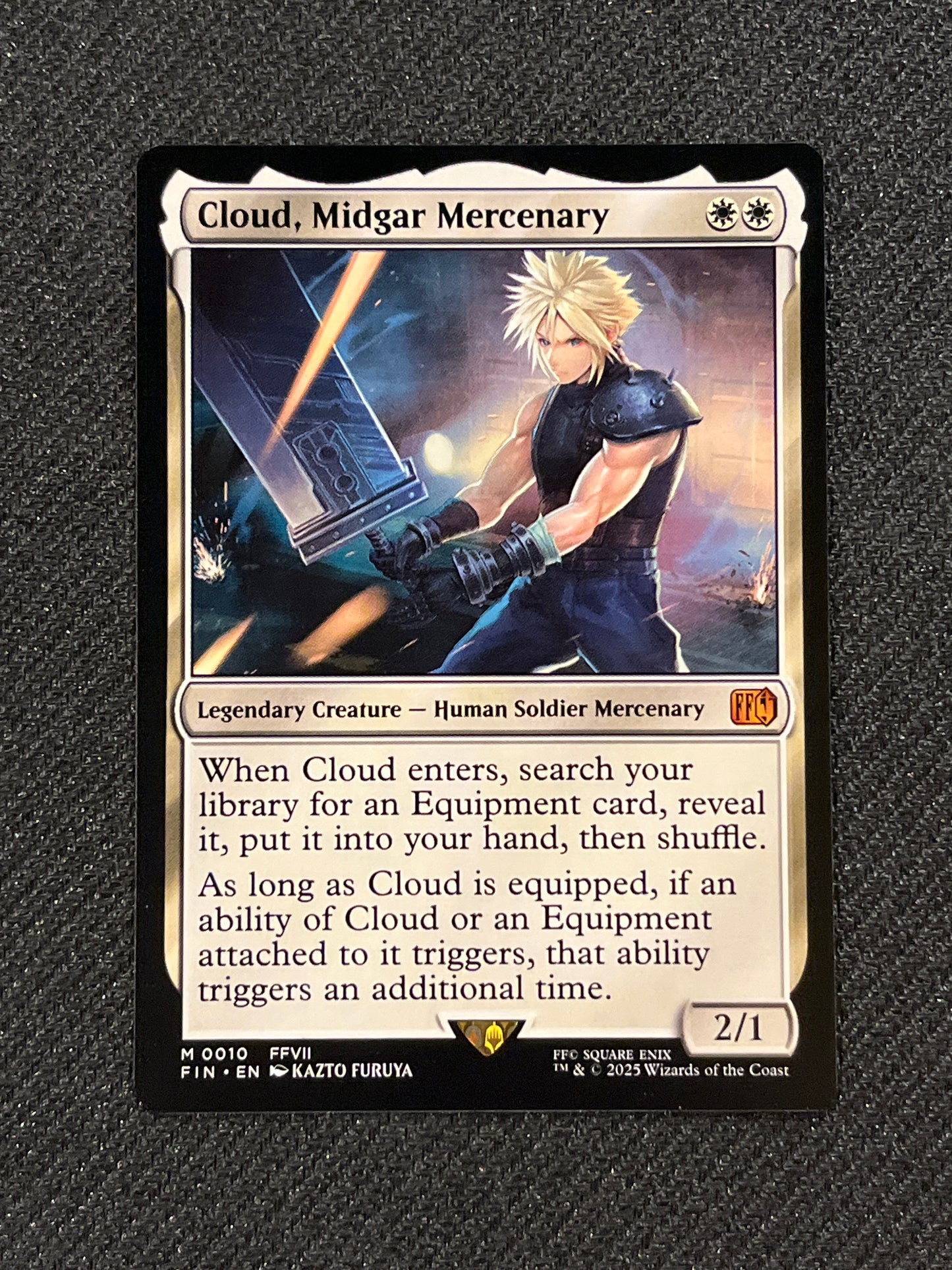 #0010 Cloud, Midgar Mercenary (Normal) Final Fantasy hi