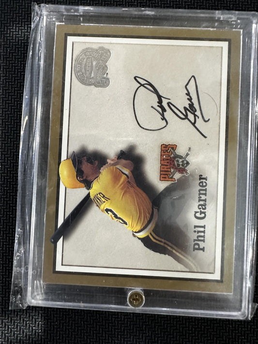 #NNO Phil Garner 2000 Fleer Greats of the Game AU Auto Pittsburgh Pirates Auto