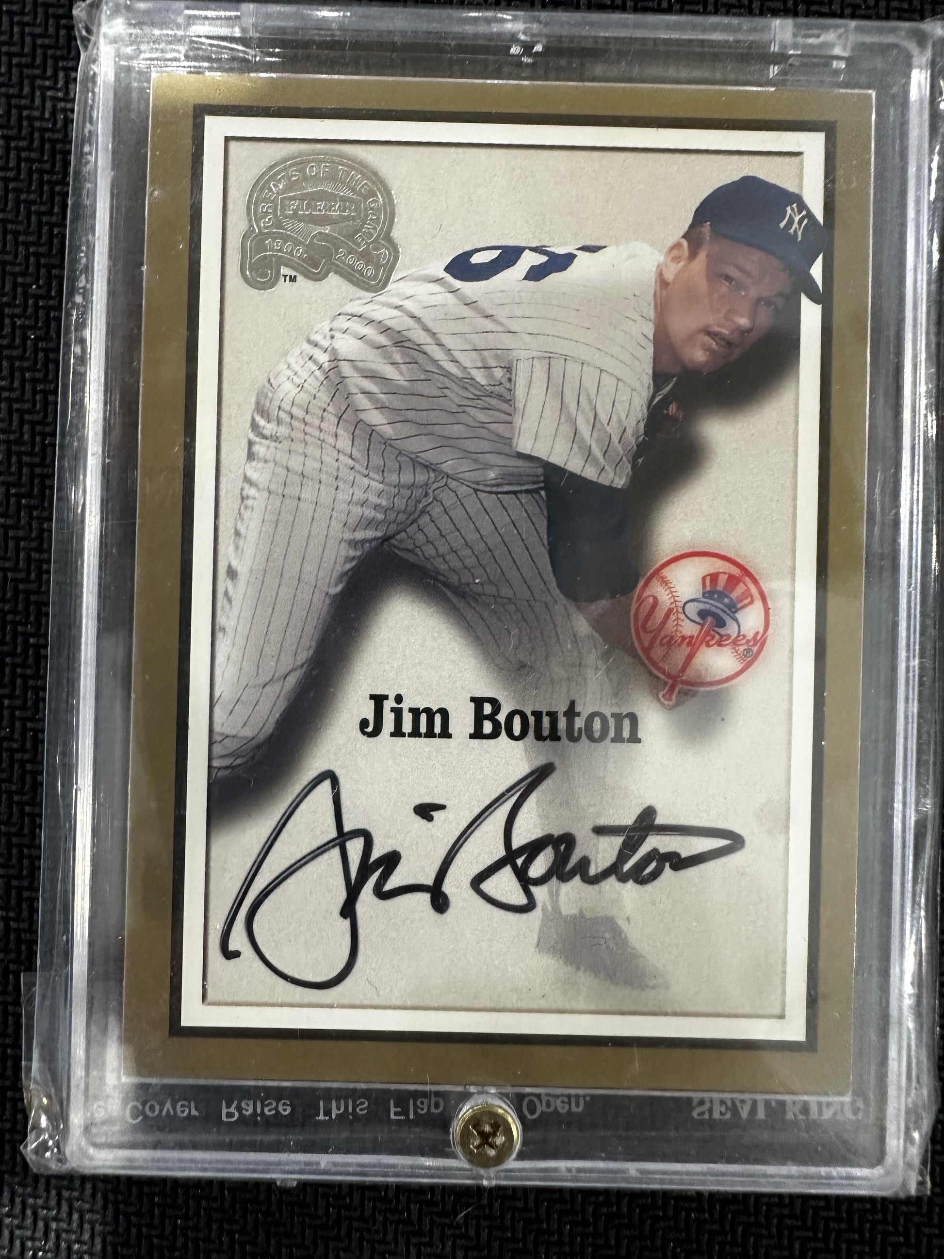 #NNO Jim Bouton 2000 Fleer Greats of the Game AU Auto New York Yankees Auto