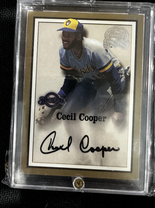 #NNO Cecil Cooper 2000 Fleer Greats of the Game AU Auto Milwaukee Brewers Auto